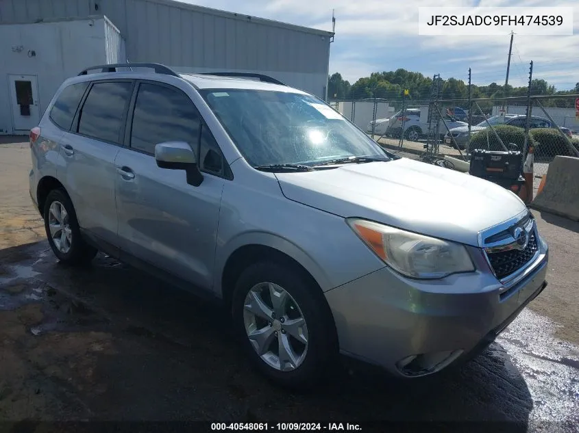 2015 Subaru Forester 2.5I Premium VIN: JF2SJADC9FH474539 Lot: 40548061