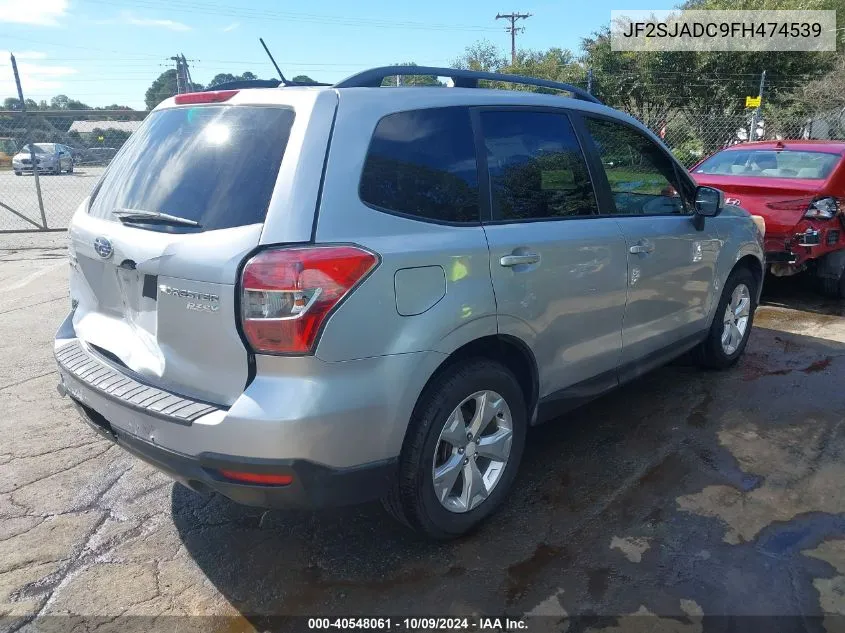 2015 Subaru Forester 2.5I Premium VIN: JF2SJADC9FH474539 Lot: 40548061