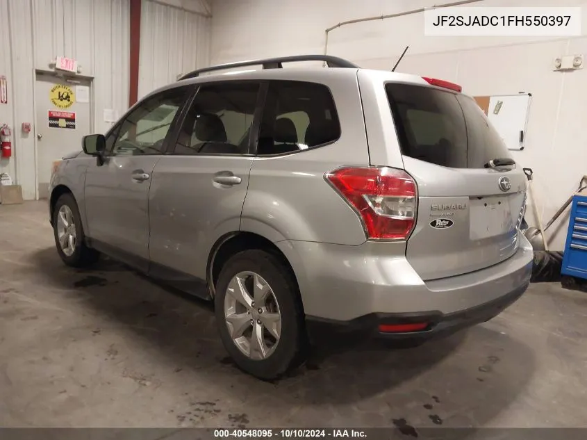 JF2SJADC1FH550397 2015 Subaru Forester 2.5I Premium