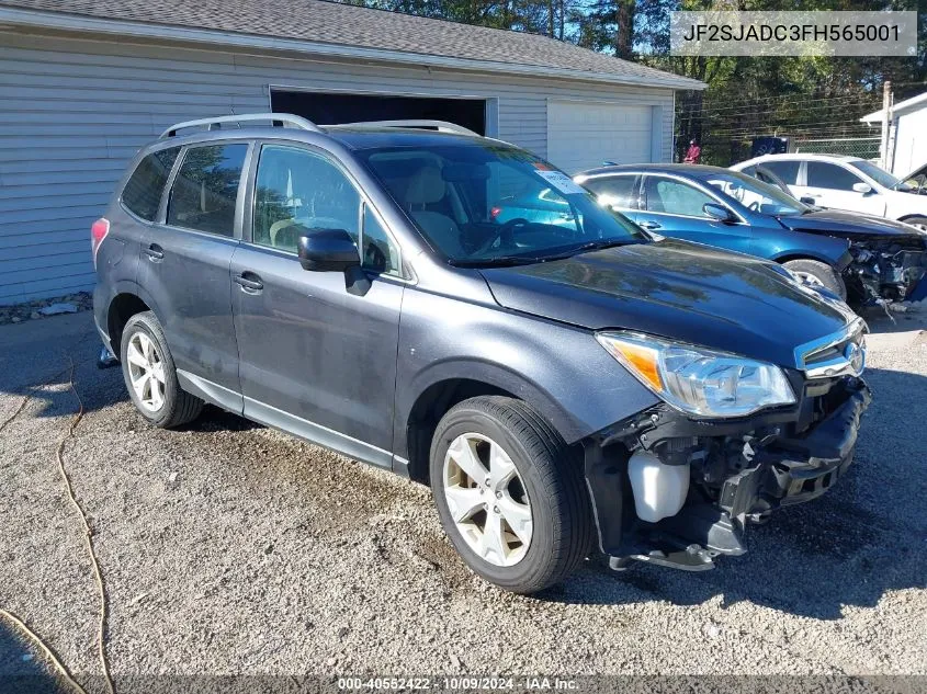 2015 Subaru Forester 2.5I Premium VIN: JF2SJADC3FH565001 Lot: 40552422