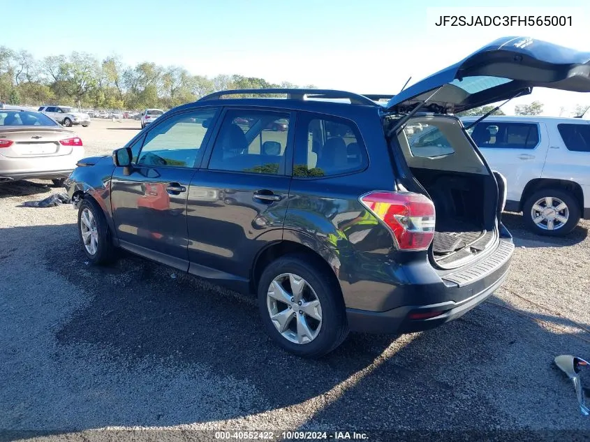 2015 Subaru Forester 2.5I Premium VIN: JF2SJADC3FH565001 Lot: 40552422