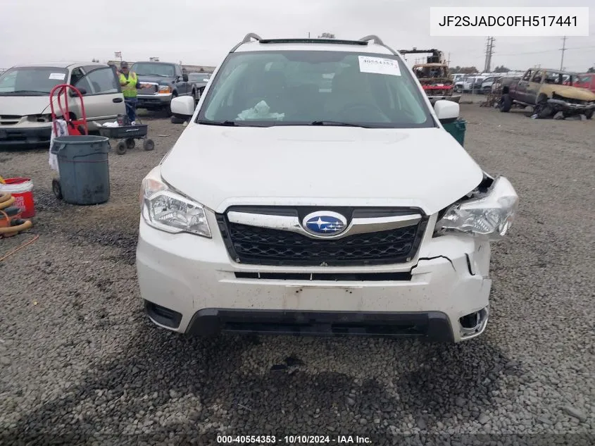 JF2SJADC0FH517441 2015 Subaru Forester 2.5I Premium