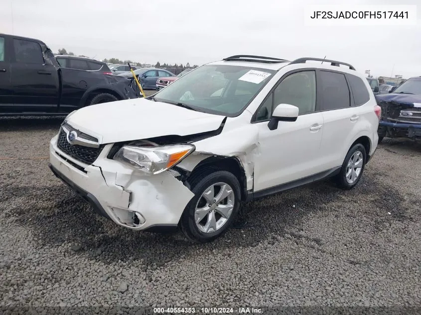 JF2SJADC0FH517441 2015 Subaru Forester 2.5I Premium