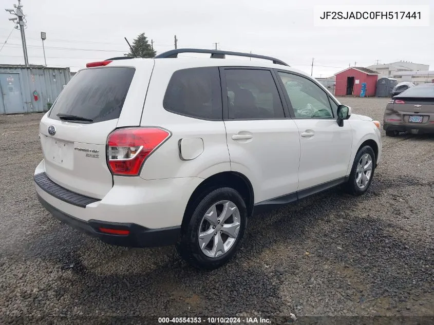 JF2SJADC0FH517441 2015 Subaru Forester 2.5I Premium