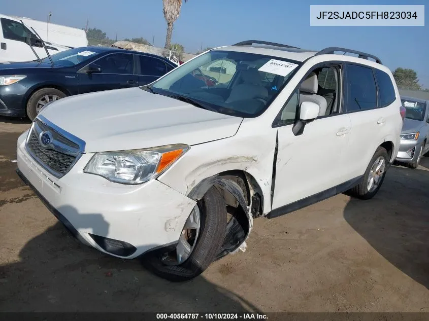 2015 Subaru Forester 2.5I Premium VIN: JF2SJADC5FH823034 Lot: 40564787