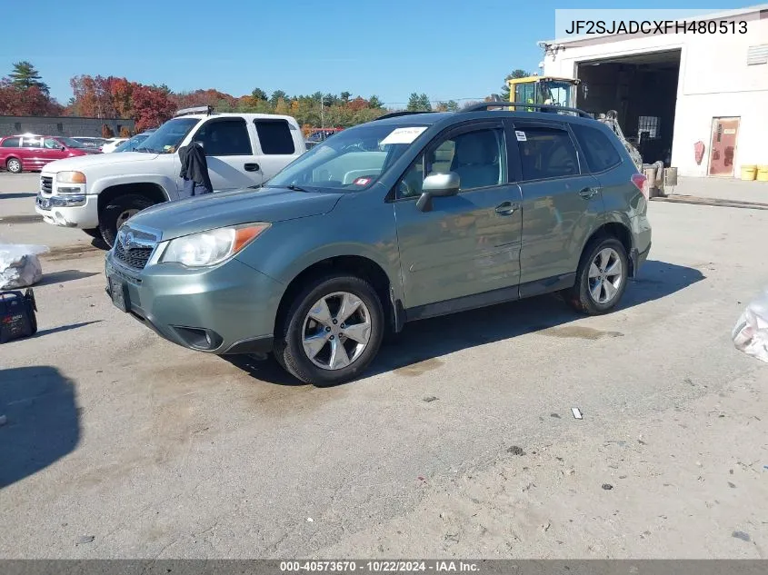 2015 Subaru Forester 2.5I Premium VIN: JF2SJADCXFH480513 Lot: 40573670