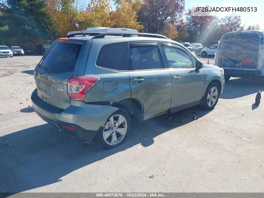 2015 Subaru Forester 2.5I Premium VIN: JF2SJADCXFH480513 Lot: 40573670