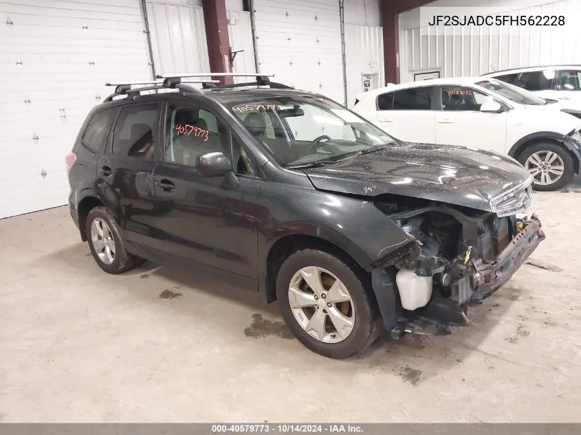 2015 Subaru Forester 2.5I Premium VIN: JF2SJADC5FH562228 Lot: 40579773