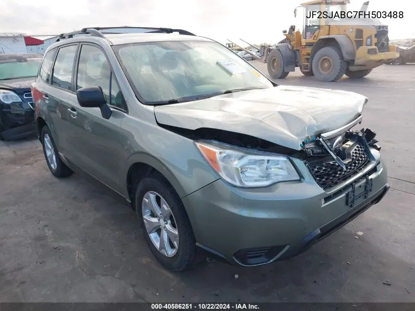 2015 Subaru Forester 2.5I VIN: JF2SJABC7FH503488 Lot: 40586251