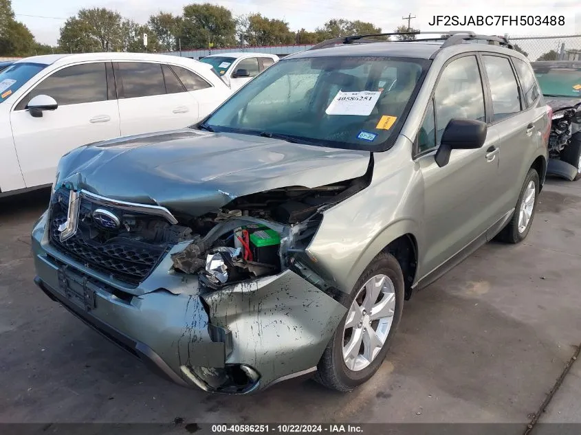 2015 Subaru Forester 2.5I VIN: JF2SJABC7FH503488 Lot: 40586251