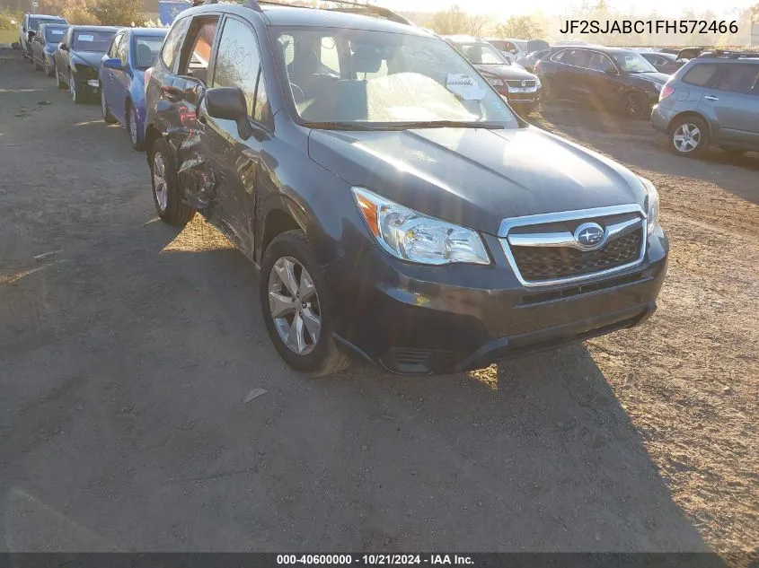 2015 Subaru Forester 2.5I VIN: JF2SJABC1FH572466 Lot: 40600000