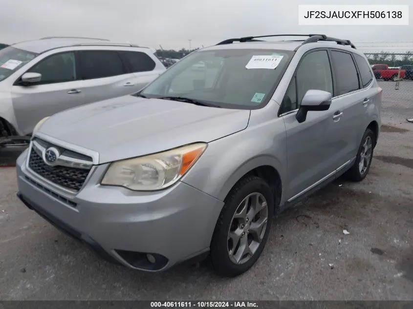 2015 Subaru Forester 2.5I Touring VIN: JF2SJAUCXFH506138 Lot: 40611611