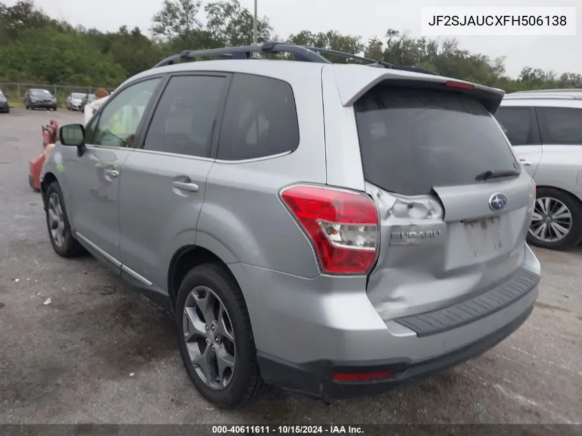 2015 Subaru Forester 2.5I Touring VIN: JF2SJAUCXFH506138 Lot: 40611611