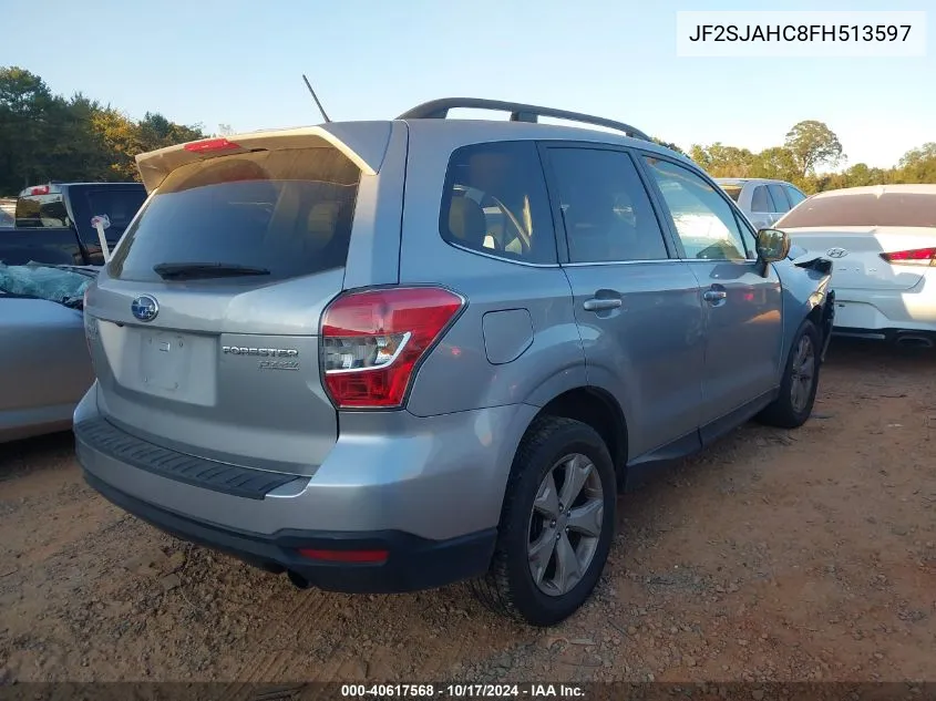 2015 Subaru Forester 2.5I Limited VIN: JF2SJAHC8FH513597 Lot: 40617568