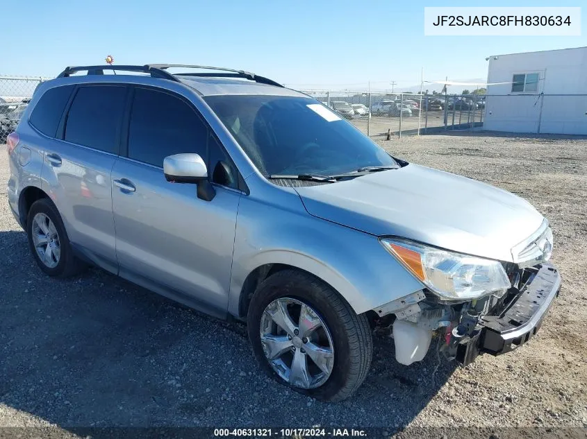 2015 Subaru Forester 2.5I Limited VIN: JF2SJARC8FH830634 Lot: 40631321