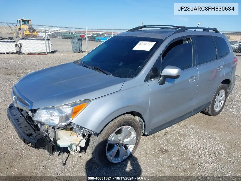 2015 Subaru Forester 2.5I Limited VIN: JF2SJARC8FH830634 Lot: 40631321