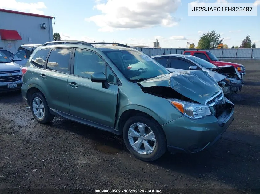 2015 Subaru Forester 2.5I Premium VIN: JF2SJAFC1FH825487 Lot: 40658582