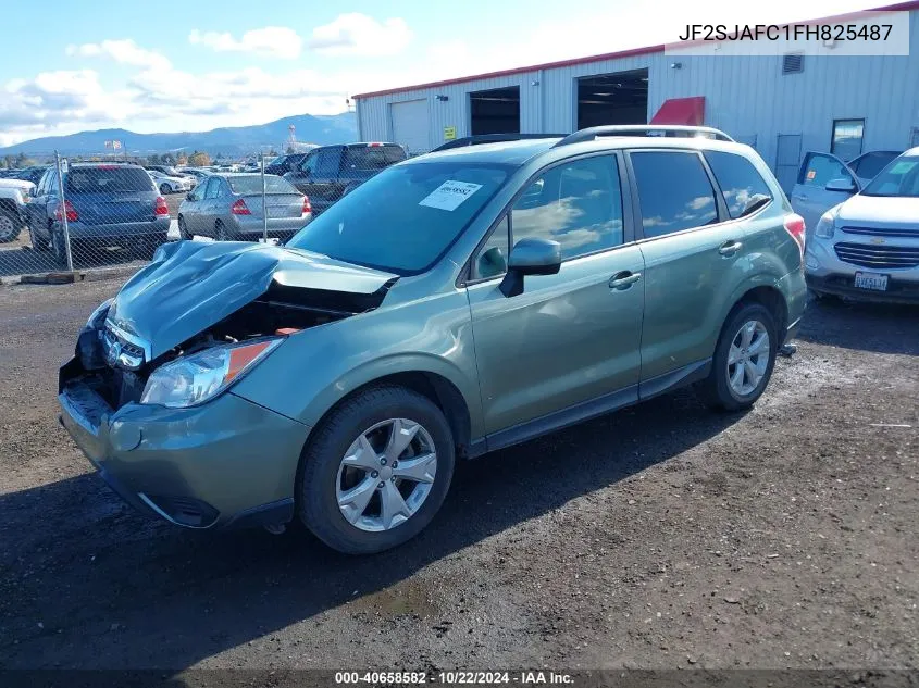 2015 Subaru Forester 2.5I Premium VIN: JF2SJAFC1FH825487 Lot: 40658582