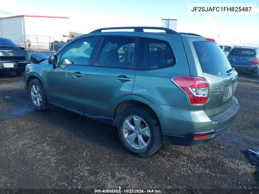 2015 Subaru Forester 2.5I Premium VIN: JF2SJAFC1FH825487 Lot: 40658582