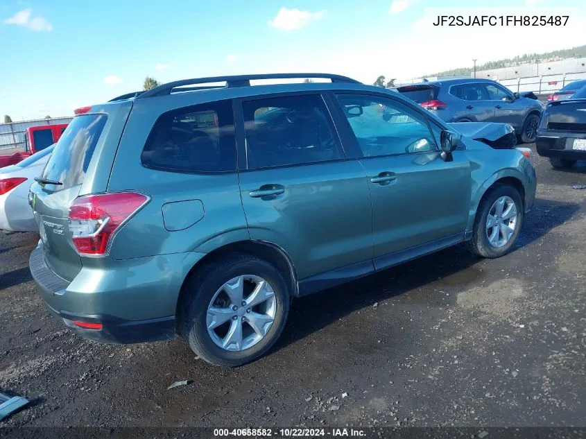 2015 Subaru Forester 2.5I Premium VIN: JF2SJAFC1FH825487 Lot: 40658582