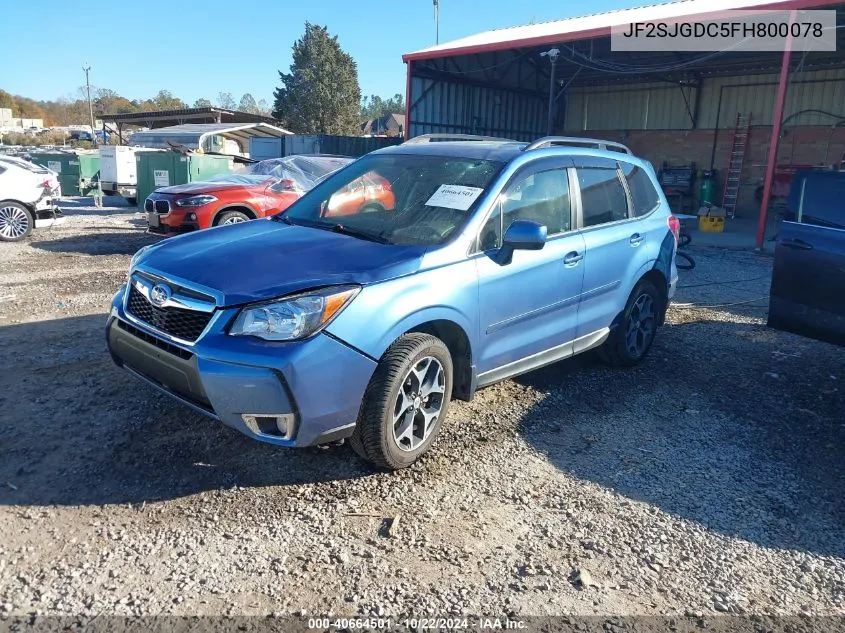 2015 Subaru Forester 2.0Xt Premium VIN: JF2SJGDC5FH800078 Lot: 40664501