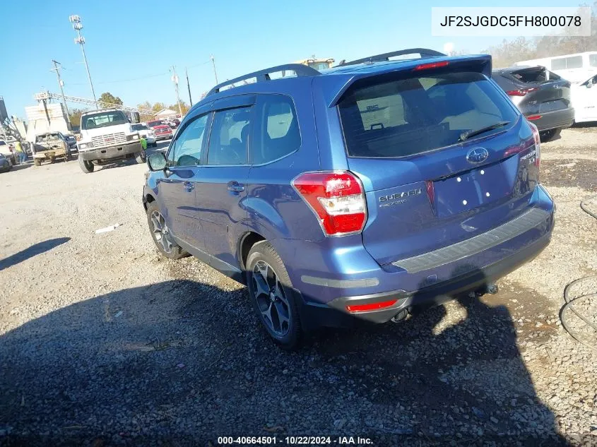 2015 Subaru Forester 2.0Xt Premium VIN: JF2SJGDC5FH800078 Lot: 40664501