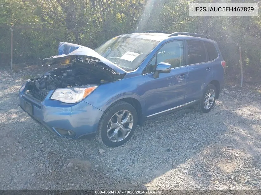 2015 Subaru Forester 2.5I Touring VIN: JF2SJAUC5FH467829 Lot: 40694707