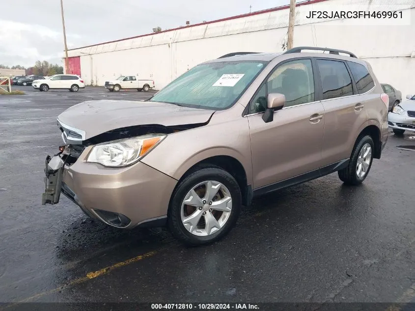 2015 Subaru Forester 2.5I Limited VIN: JF2SJARC3FH469961 Lot: 40712810