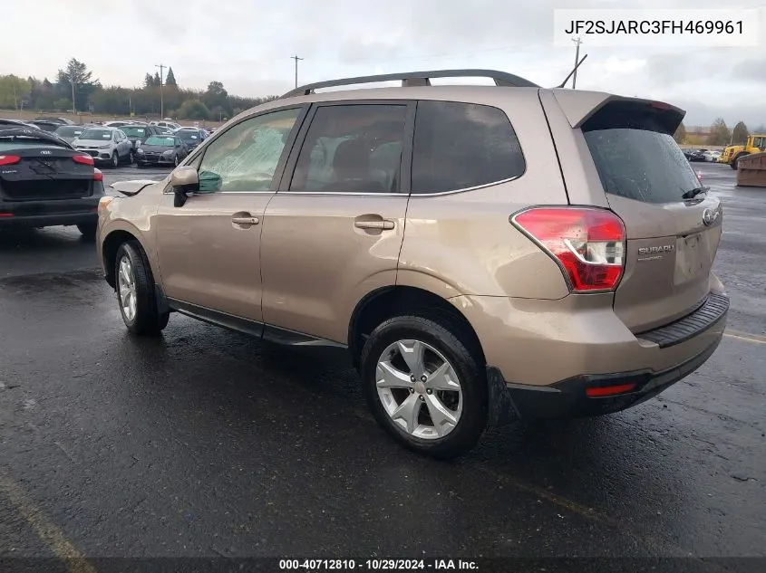 2015 Subaru Forester 2.5I Limited VIN: JF2SJARC3FH469961 Lot: 40712810