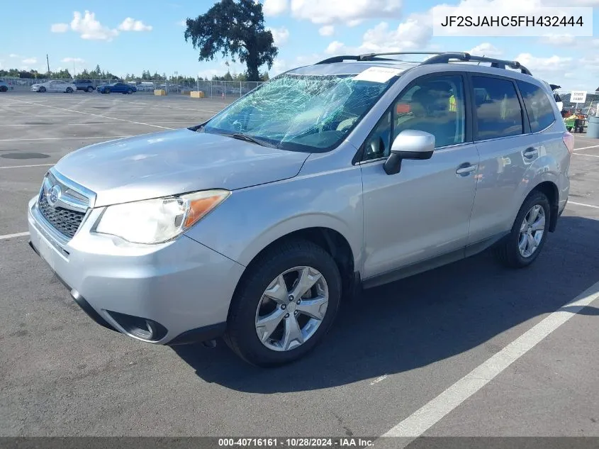 2015 Subaru Forester 2.5I Limited VIN: JF2SJAHC5FH432444 Lot: 40716161