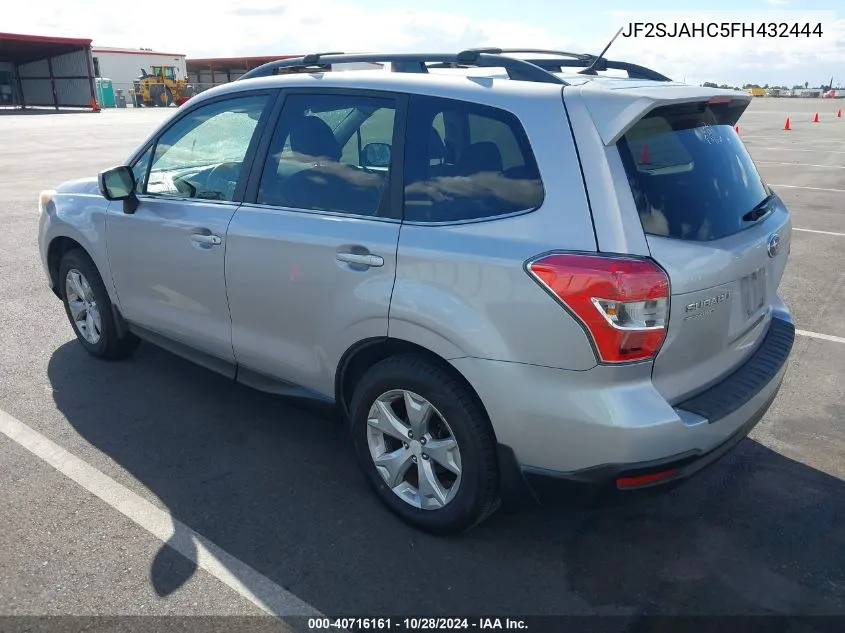 2015 Subaru Forester 2.5I Limited VIN: JF2SJAHC5FH432444 Lot: 40716161