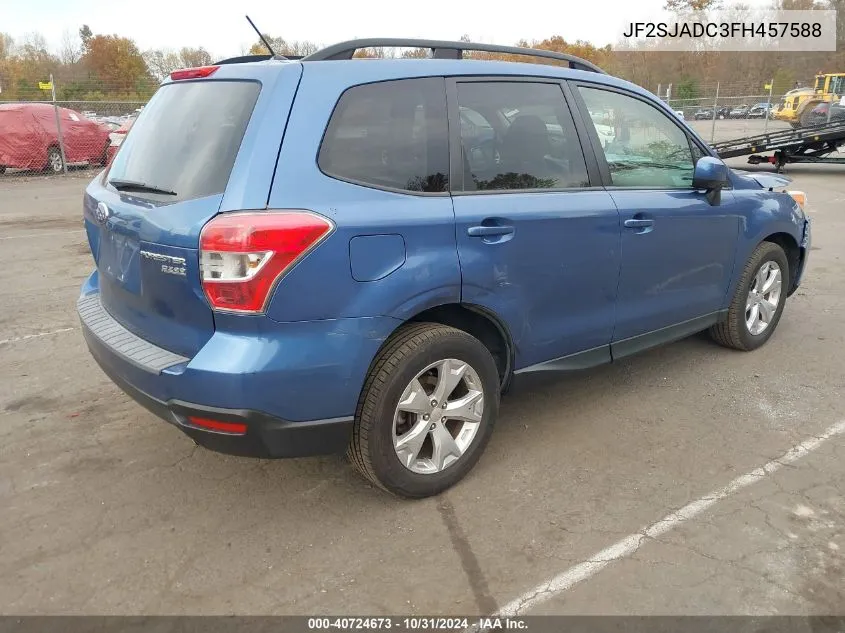 2015 Subaru Forester 2.5I Premium VIN: JF2SJADC3FH457588 Lot: 40724673