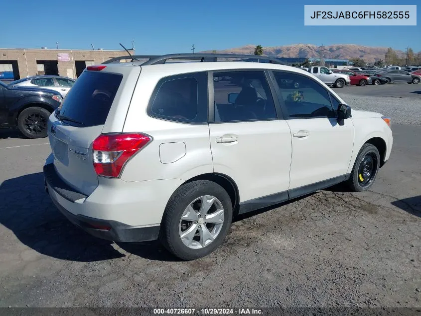 2015 Subaru Forester 2.5I VIN: JF2SJABC6FH582555 Lot: 40726607