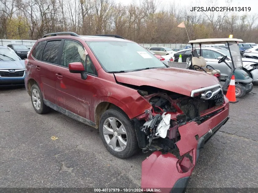 2015 Subaru Forester 2.5I Premium VIN: JF2SJADC2FH413419 Lot: 40737979