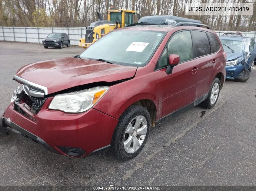 2015 Subaru Forester 2.5I Premium VIN: JF2SJADC2FH413419 Lot: 40737979