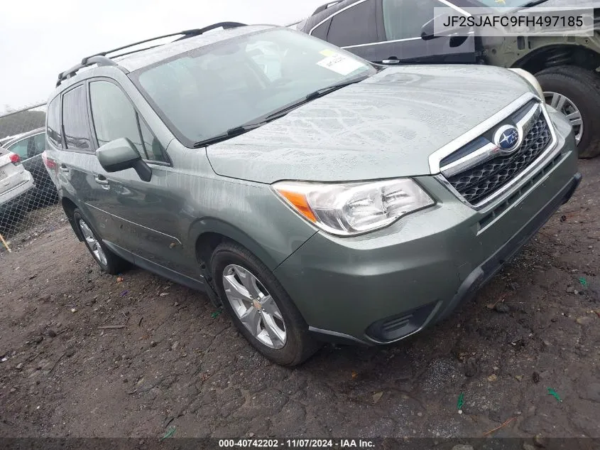 2015 Subaru Forester 2.5I Premium VIN: JF2SJAFC9FH497185 Lot: 40742202