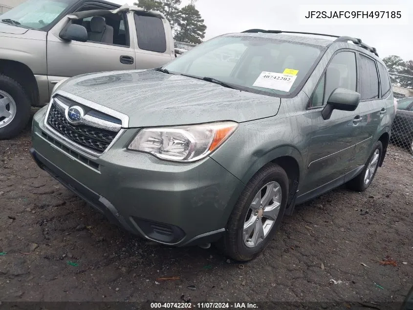 2015 Subaru Forester 2.5I Premium VIN: JF2SJAFC9FH497185 Lot: 40742202