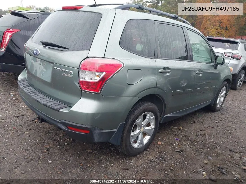 2015 Subaru Forester 2.5I Premium VIN: JF2SJAFC9FH497185 Lot: 40742202