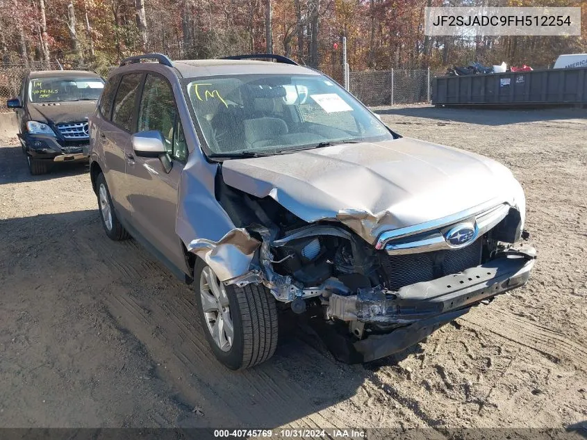 2015 Subaru Forester 2.5I Premium VIN: JF2SJADC9FH512254 Lot: 40745769