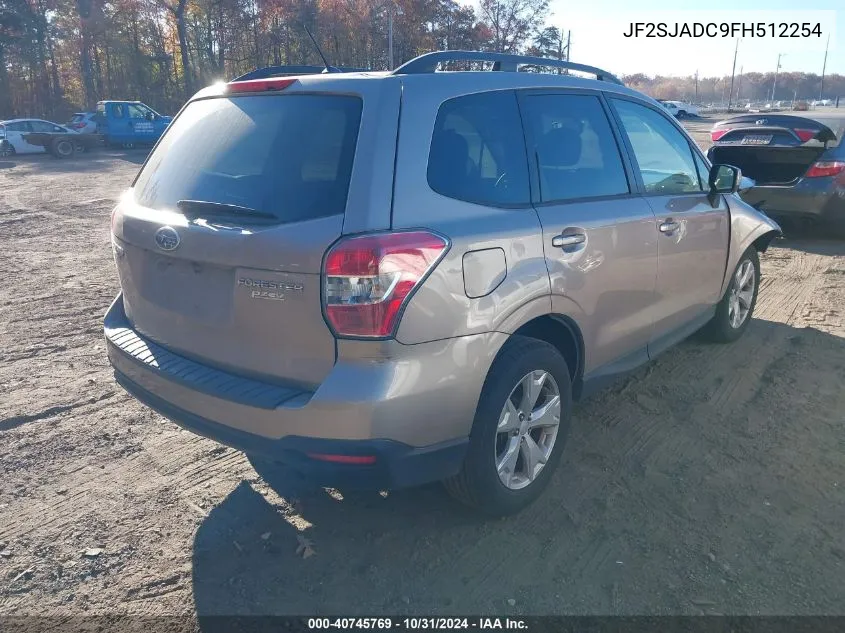 2015 Subaru Forester 2.5I Premium VIN: JF2SJADC9FH512254 Lot: 40745769