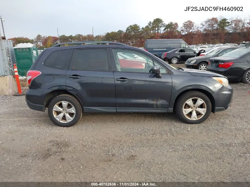 2015 Subaru Forester 2.5I Premium VIN: JF2SJADC9FH460902 Lot: 40752636