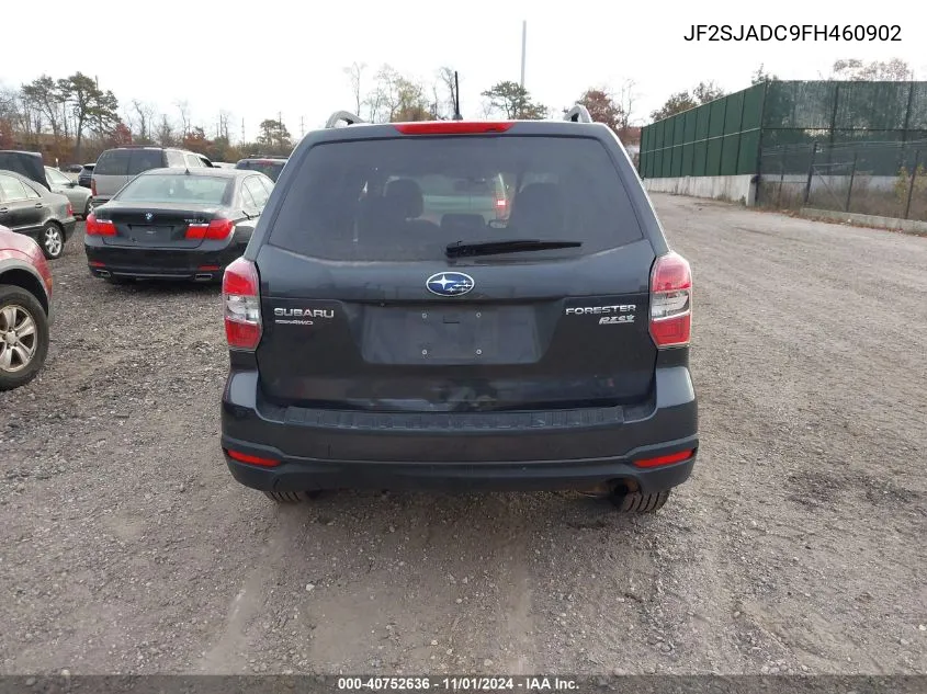 2015 Subaru Forester 2.5I Premium VIN: JF2SJADC9FH460902 Lot: 40752636