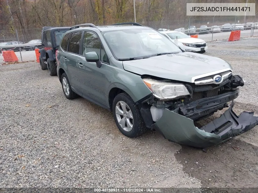 2015 Subaru Forester 2.5I Premium VIN: JF2SJADC1FH441471 Lot: 40759931