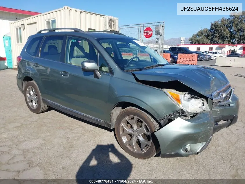 2015 Subaru Forester 2.5I Touring VIN: JF2SJAUC8FH436624 Lot: 40776491