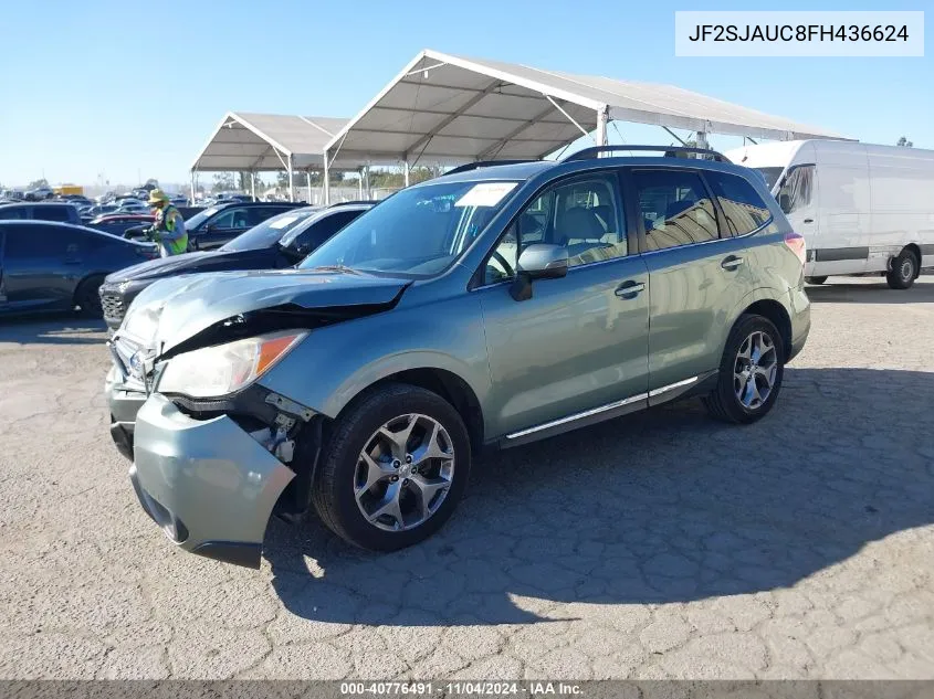 2015 Subaru Forester 2.5I Touring VIN: JF2SJAUC8FH436624 Lot: 40776491