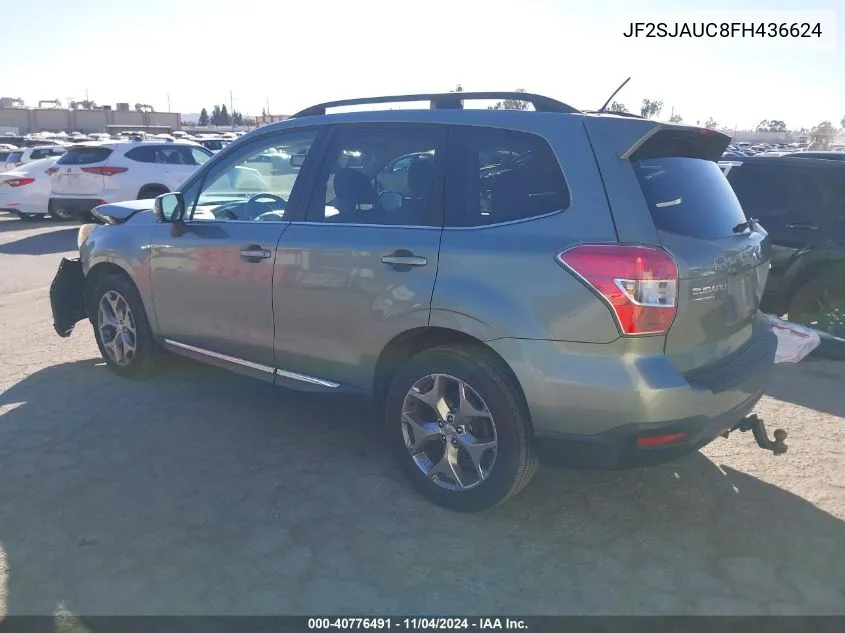 2015 Subaru Forester 2.5I Touring VIN: JF2SJAUC8FH436624 Lot: 40776491