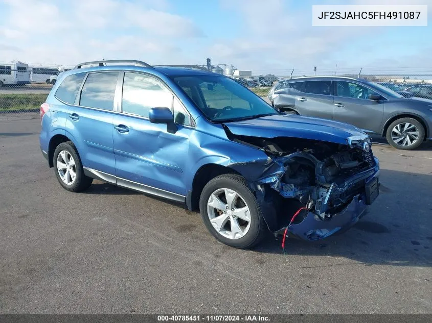 2015 Subaru Forester 2.5I Limited VIN: JF2SJAHC5FH491087 Lot: 40785451