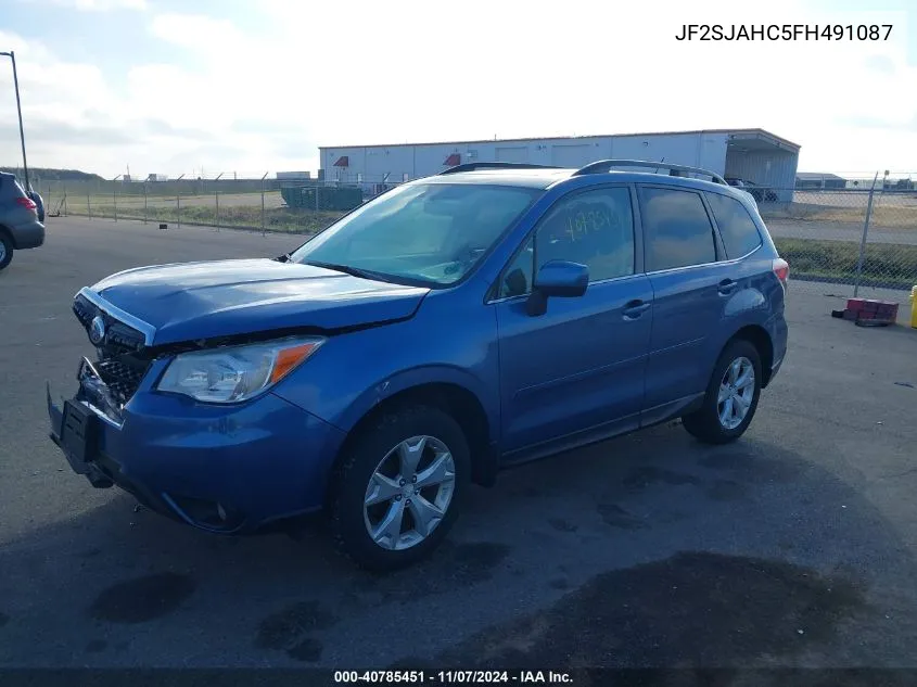 2015 Subaru Forester 2.5I Limited VIN: JF2SJAHC5FH491087 Lot: 40785451