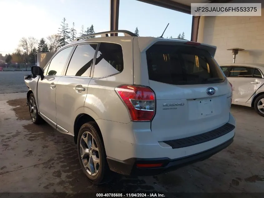 2015 Subaru Forester 2.5I Touring VIN: JF2SJAUC6FH553375 Lot: 40785605