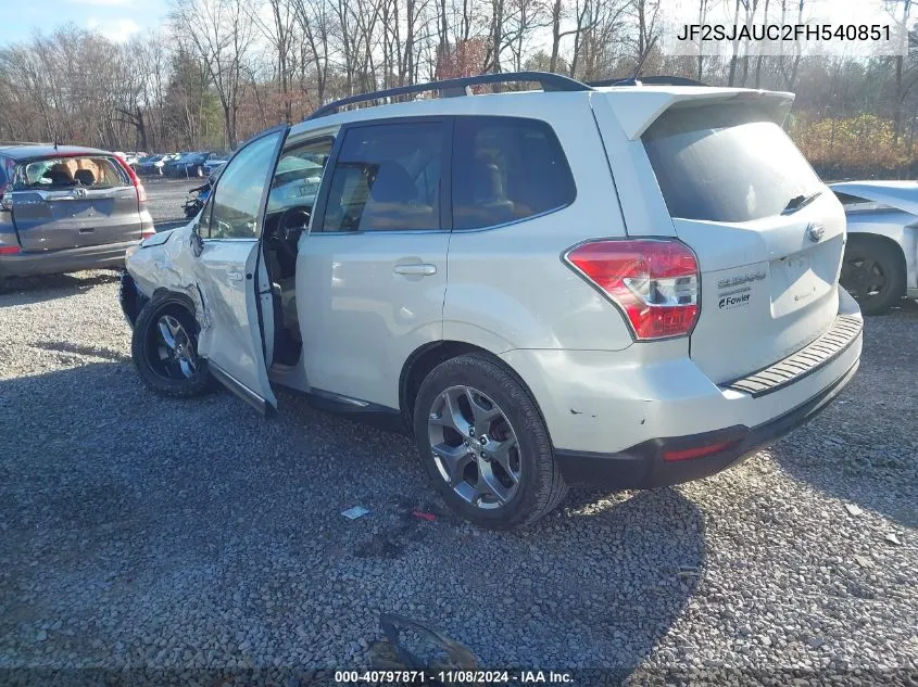 2015 Subaru Forester 2.5I Touring VIN: JF2SJAUC2FH540851 Lot: 40797871